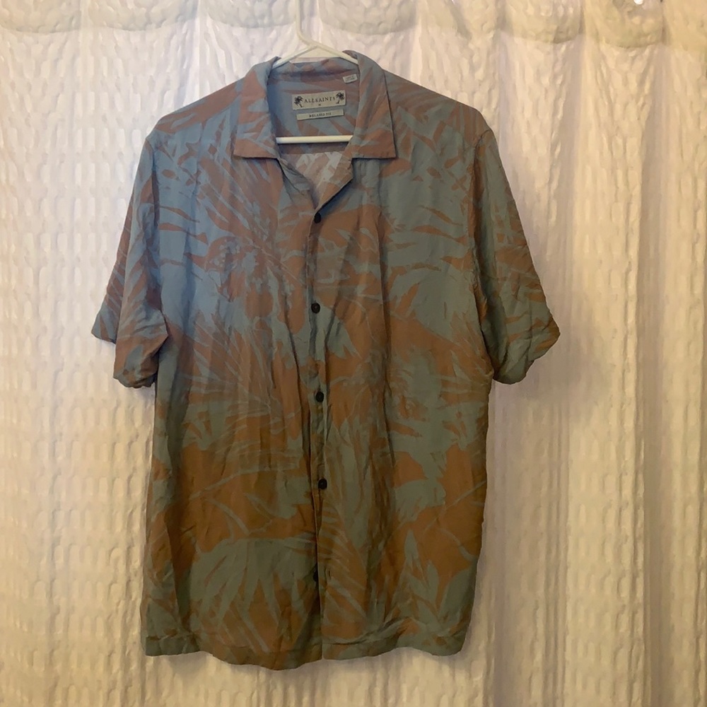 All Saints Short Sleeve Button Down! Worn Once